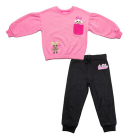 L.O.L SURPRISE! - 2 Piece Combo Set - Pink and Black- Size 3T - Toys R Us Exclusive