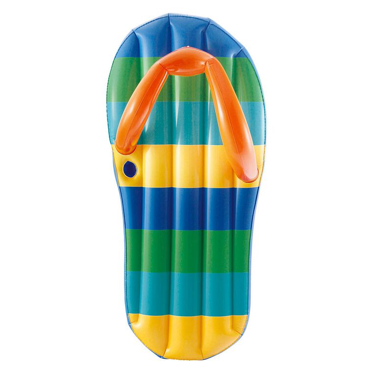 Blue Wave - Beach Striped Flipflop 71In Pool Float