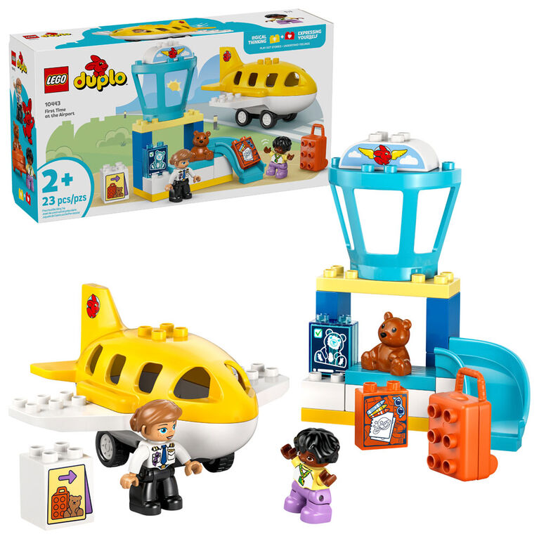 LEGO DUPLO Town First Time at the Airport Building Toy & Pretend Play Set for Kids, Ages 1.5+ - 10443 LEGO DUPLO Town First Time at the Airport Building Toy & Pretend Play Set for Kids, Ages 1.5+ - 10443
