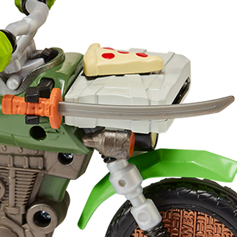 Teenage Mutant Ninja Turtles: Mutant Mayhem Ninja Kick Cycle with Exclusive Leonardo Figure