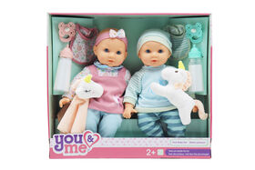You & Me - 14" Twin Baby Set