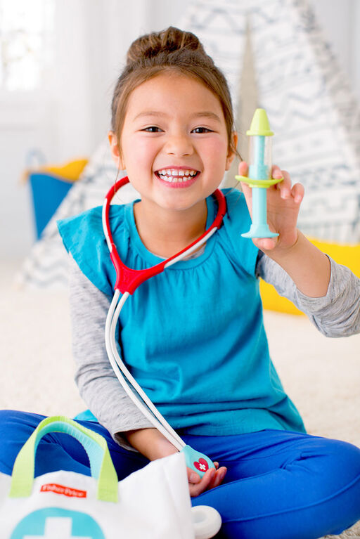 Fisher-Price - Trousse de médecin, 7 éléments, jeu préscolaire