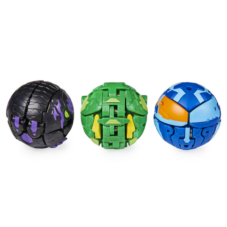 Bakugan Starter Pack 3-Pack, Trunkanious, Collectible Action Figures