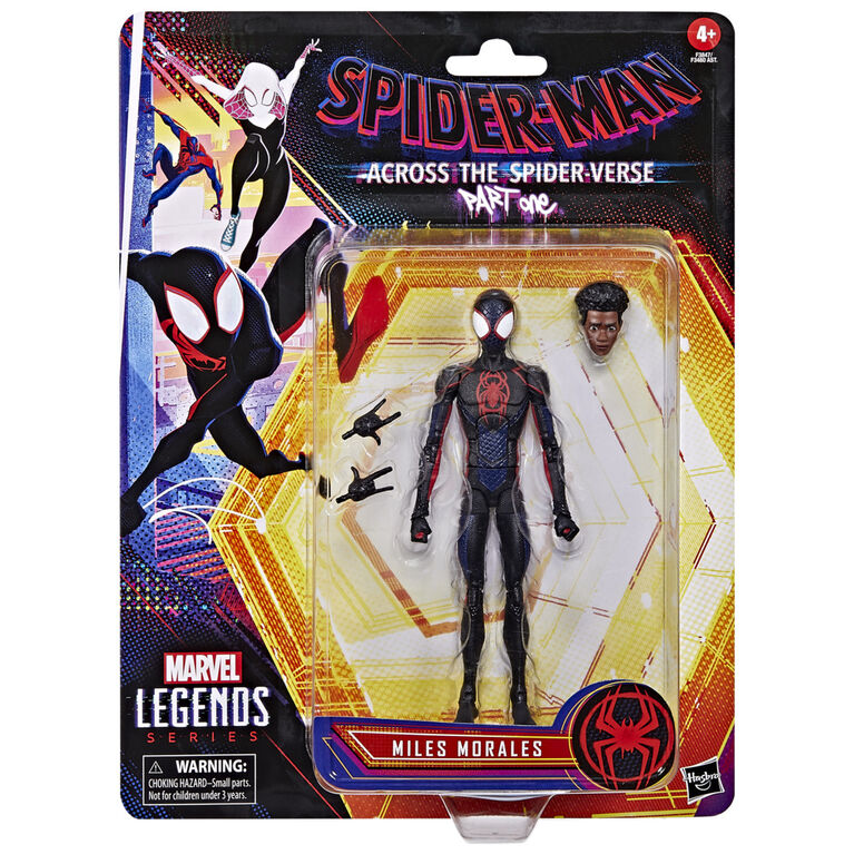 Marvel Legends Series Spider-Man: Across the Spider-Verse (Part One) Miles Morales 6-inch Action Figure, 3 Accessories