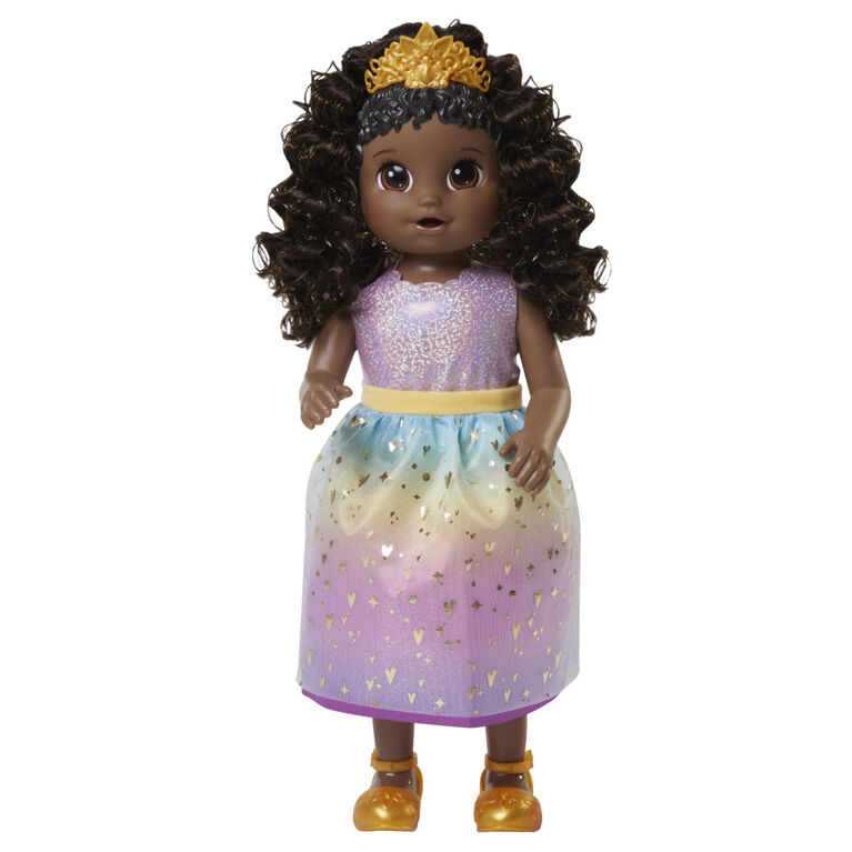 Baby Alive Poupée Princesse Ellie grandit !, poupée de 45 cm qui parle et grandit
