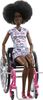 Barbie Fashionistas Doll #194 with Wheelchair & Ramp, Curly Brown Hair, Romper & Accessories
