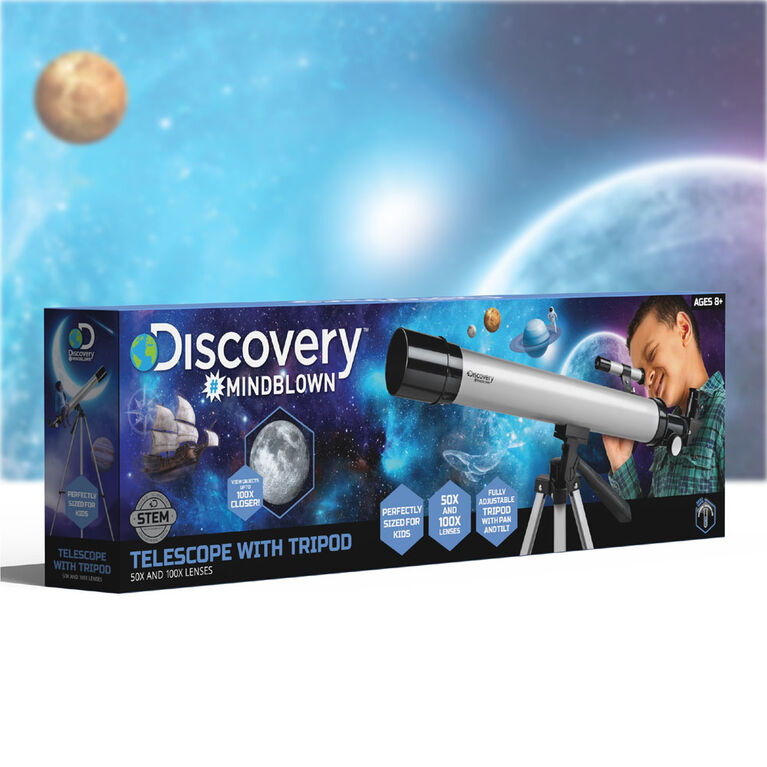 Télescope avec trépied pour enfants Discovery