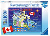 Ravensburger: Provinces Of Du Canada Puzzle (100pc)