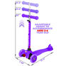 Rugged Racer Mini Deluxe 3 Wheel Kick Scooter - Purple - English Edition