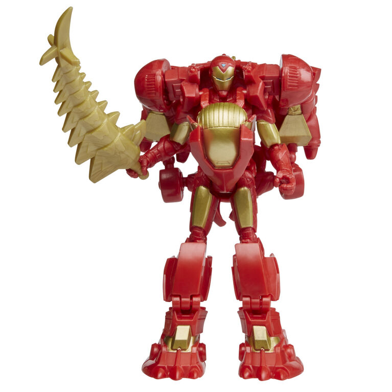 Marvel Mech Strike Mechasaurs Iron Man (4 Inch) with Iron Stomper