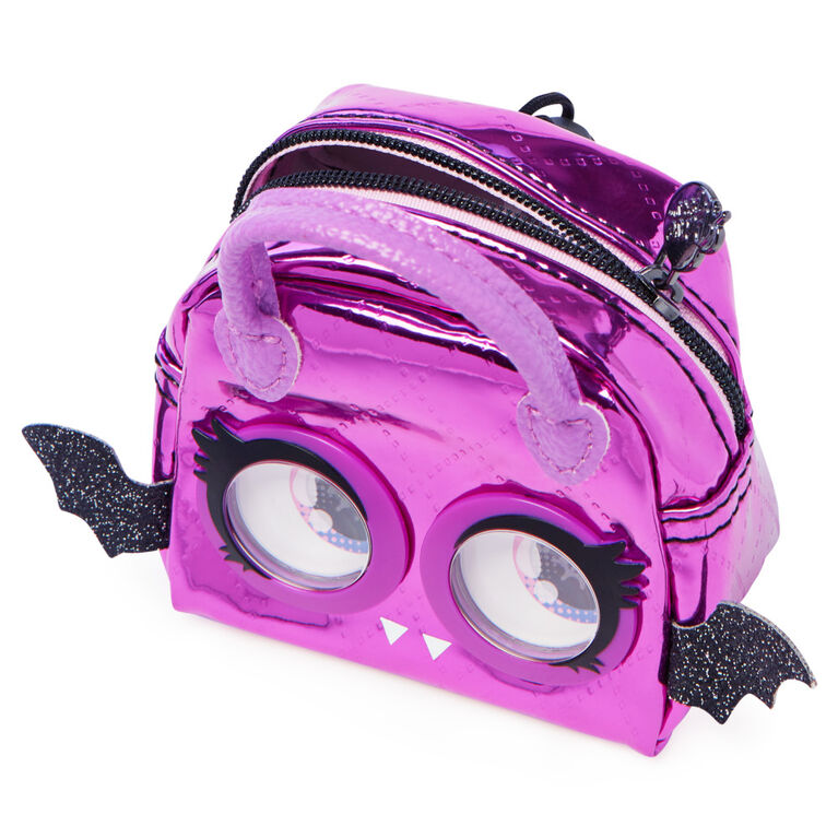 Purse Pets Micros, Baddie Bat Stylish Small Purse with Eye Roll Feature