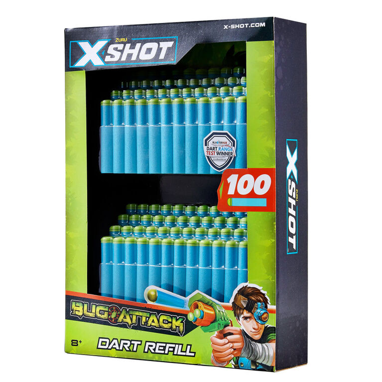 X-Shot Bug Attack Foam Darts Refill Pack (100 Darts) by ZURU