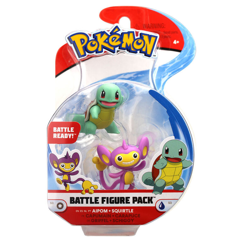 Battle Figure Pack (2" Fig 2-Pack) - Aipom & Squirtle