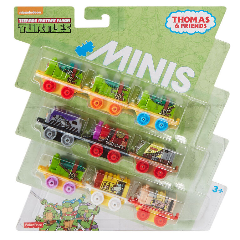 Fisher-Price - Thomas et ses amis - MINIS - Teenage Mutant Ninja Turtles - Coffret de 9 locomotives