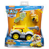 PAW Patrol, Mighty Pups Super PAWs Rubble’s Deluxe Vehicle with Lights and Sound