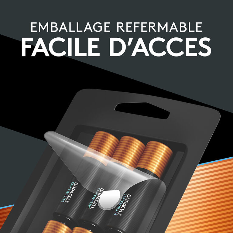 Optimum Piles AAA Duracell - paquet de 4