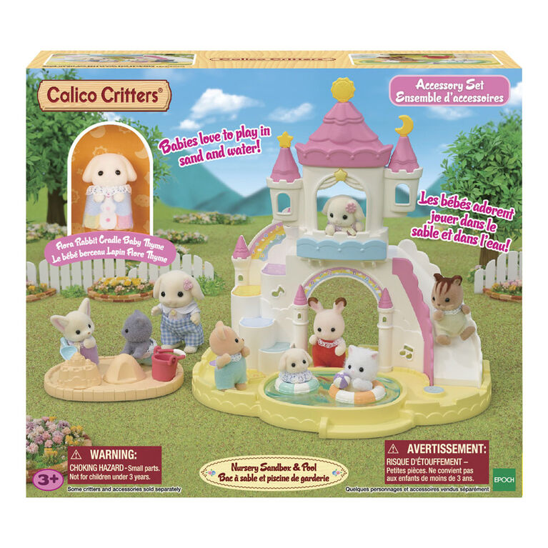 P&eacute;pini&egrave;re Calico Critters Avec Bac &Agrave; Sable Et Piscine