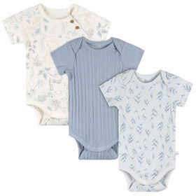 Just Born - 3 Pack Bodysuits - Blue
