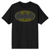 DC Comics Batman Grid Logo Black T-Shirt 