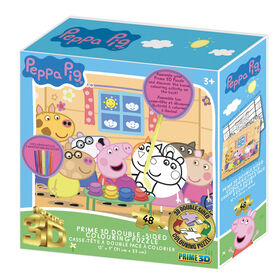 Gabby/Peppa Pig Double Sided Colouring Puzzle Asst