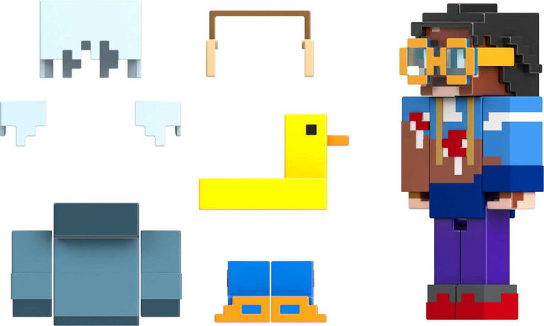 Minecraft Creator Series Fluffy Earmuffs + Inflatable Ducky Figures