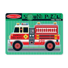Melissa & Doug - PUZZLE SONORE - Camion de pompiers
