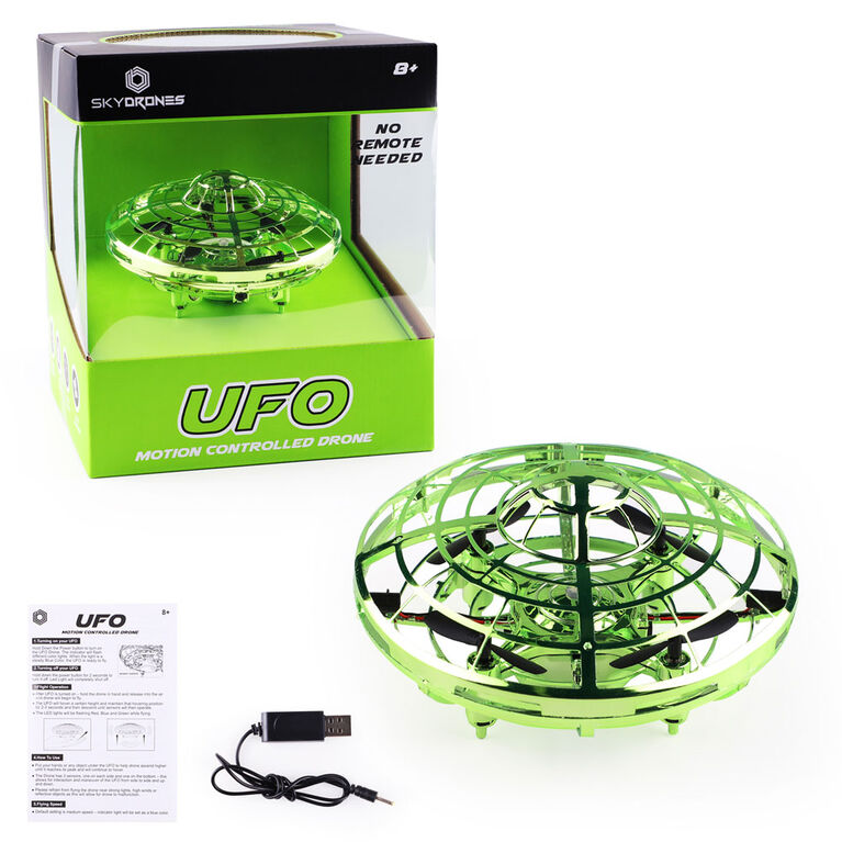 Skydrones Ufo Drone- Green - English Edition