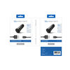Blu Element Chargeur de Voiture Dual USB 3.4A avec Micro USB Câble Noir