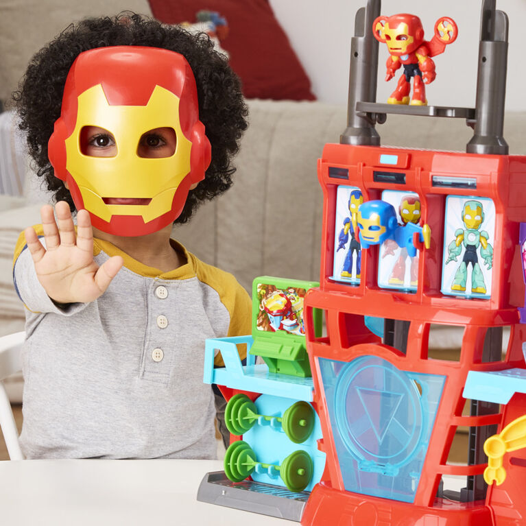 Marvel Iron Man and his Awesome Friends QG d'Iron Man, coffret électronique pour filles et garçons
