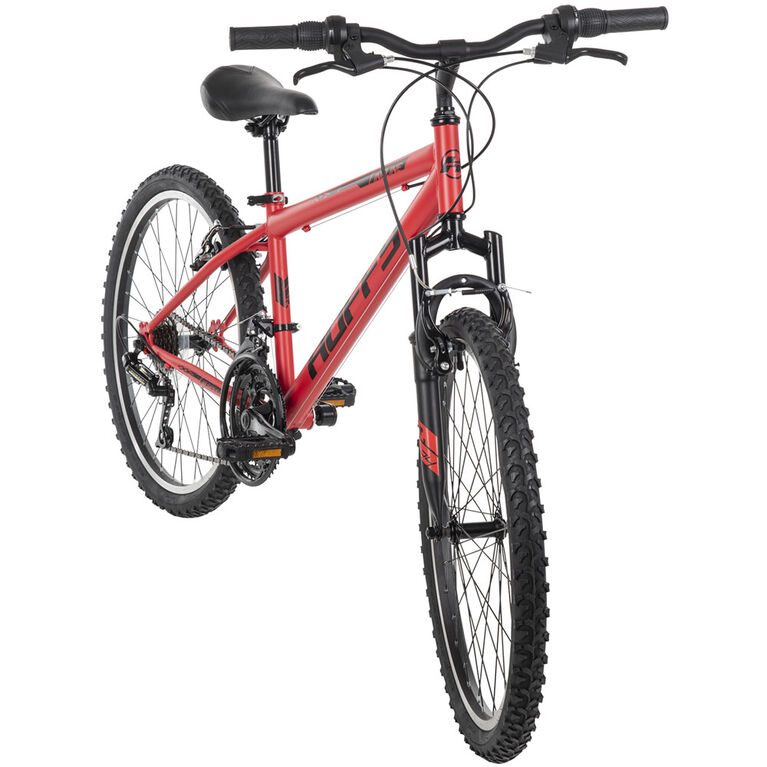 Huffy Incline 24-inch Men's 18-speed Mountain Bike with Front Suspension, Red - R Exclusive