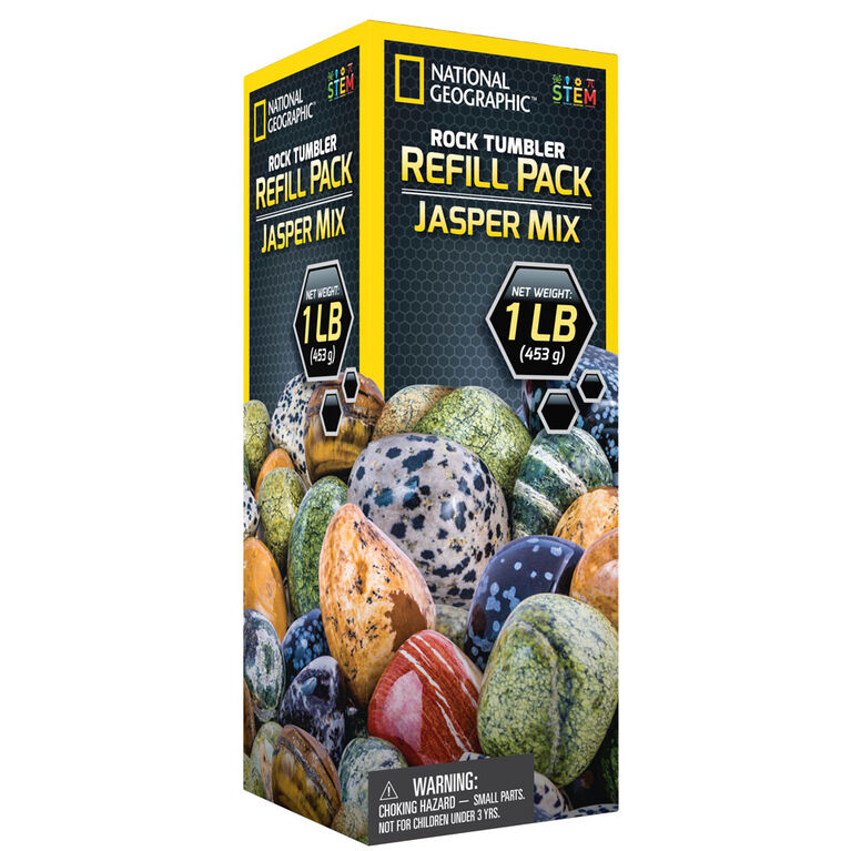 National Geographic Rock Tumbler Refill Pack - Jasper mix - Édition anglaise