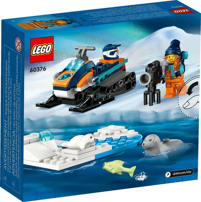 LEGO City Arctic Explorer Snowmobile 60376 Building Toy Set (70 Pieces)