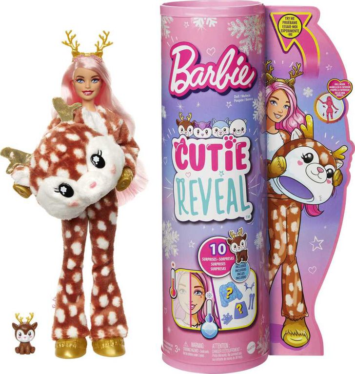 Barbie- Cutie Reveal - Éclat de flocon de neige - Poupée