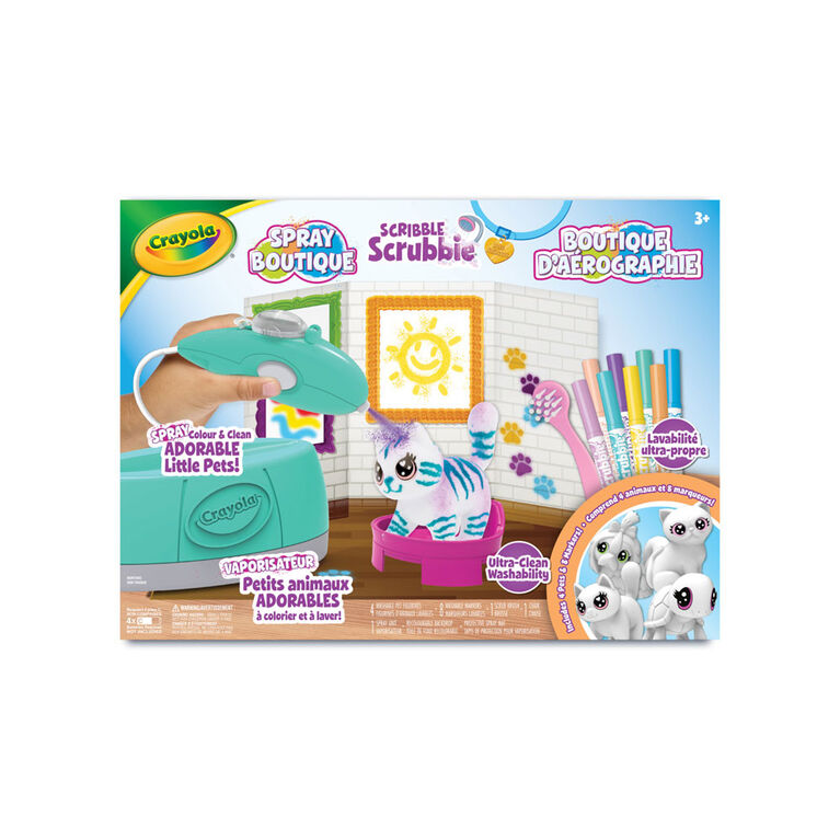 Boutique de vaporisation pour animaux Scribble Scrubbie de Crayola