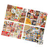 Kellogg's, Coffret de 4 puzzles, 500 pièces qui se combinent pour former un méga puzzle : Cocoa Krispies, Corn Flakes, Fruit Loops, Rice Krispies