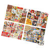 Kellogg's, 4 Puzzle Multipack, 500 Pieces Combine to Form Mega Puzzle: Cocoa Krispies, Corn Flakes, Fruit Loops, Rice Krispies