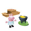 Peppa Pig Peppa's Adventures Peppa's Picnic Playset, Preschool Toy With 2 Figures and 8 Accessories