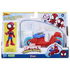 Marvel Spidey and His Amazing Friends, Spidey Action Figure, Toy Motorcycle