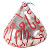 Hershey Kisses Baiser de vacances Kiss Jouet à baiser sur le thème des vacances de 7 po - rouge et argent.