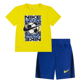 Ensemble de Shorts DRI-FIT Nike - Bleu Royale - Taille 4T
