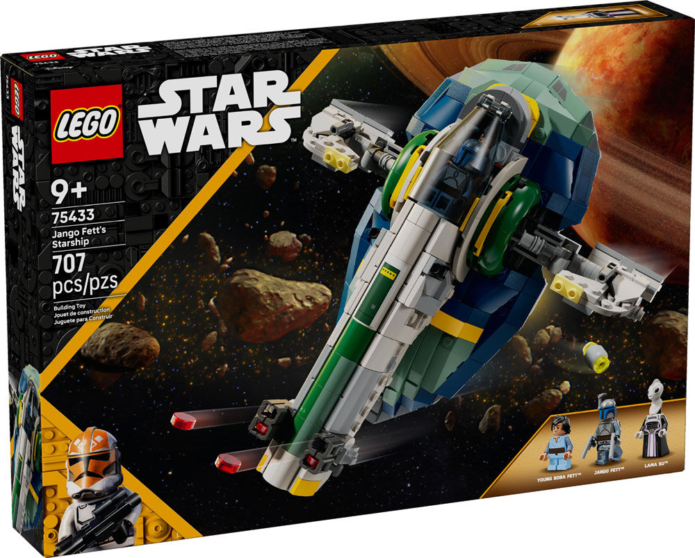 LEGO Star Wars: Attack of the Clones Jango Fett's Starship Building Toy for Kids, Ages 9+ - 75433