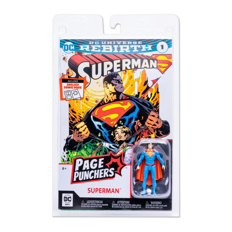 Page Punchers - Superman 3" Figure avec Comic