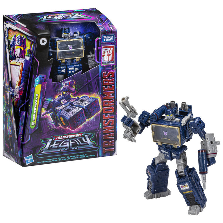 Transformers Generations Legacy, figurine Soundwave classe Voyageur