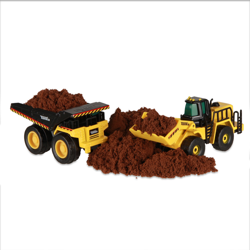 Tonka steel dump truck and loader combo discount