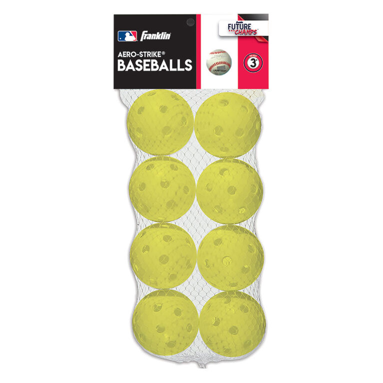 Balles de baseball en plastique MLB - Paquet de 8