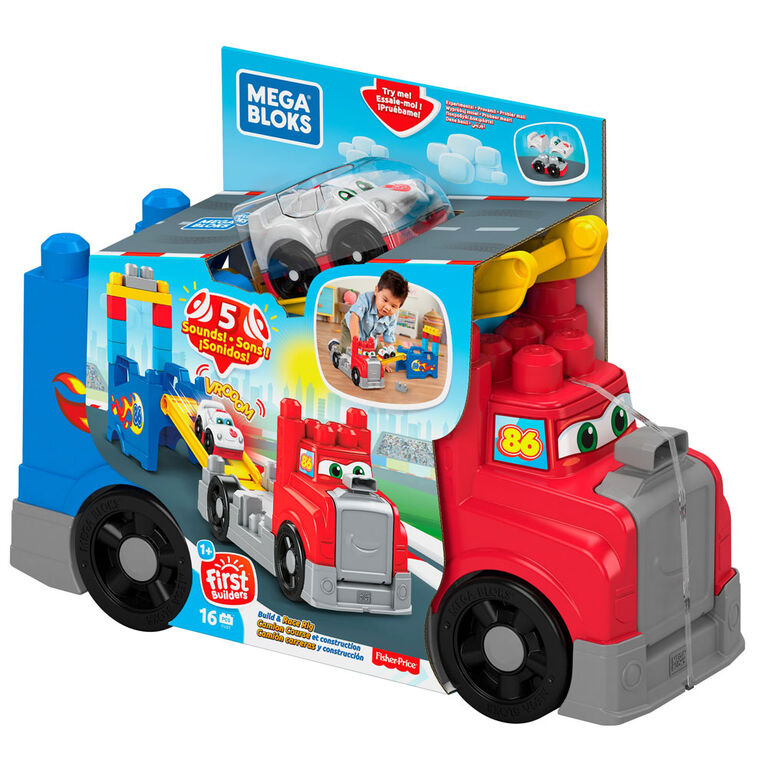 Mega Bloks - Camion Construction et Course