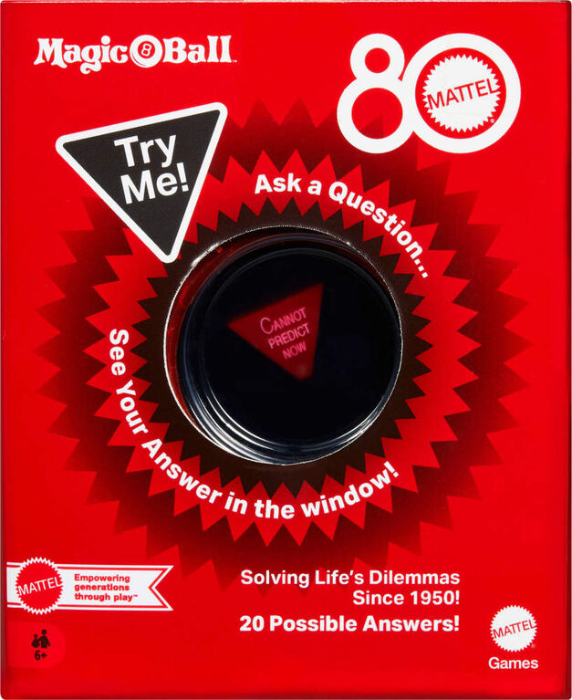 Magic 8 Ball Mattel 80th Anniversary Edition Novelty Game
