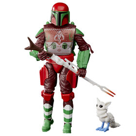 Star Wars The Black Series Mandalorian Warrior (Holiday Edition) and Bogling Toys, 6-Inch-Scale Holiday-Themed Figures