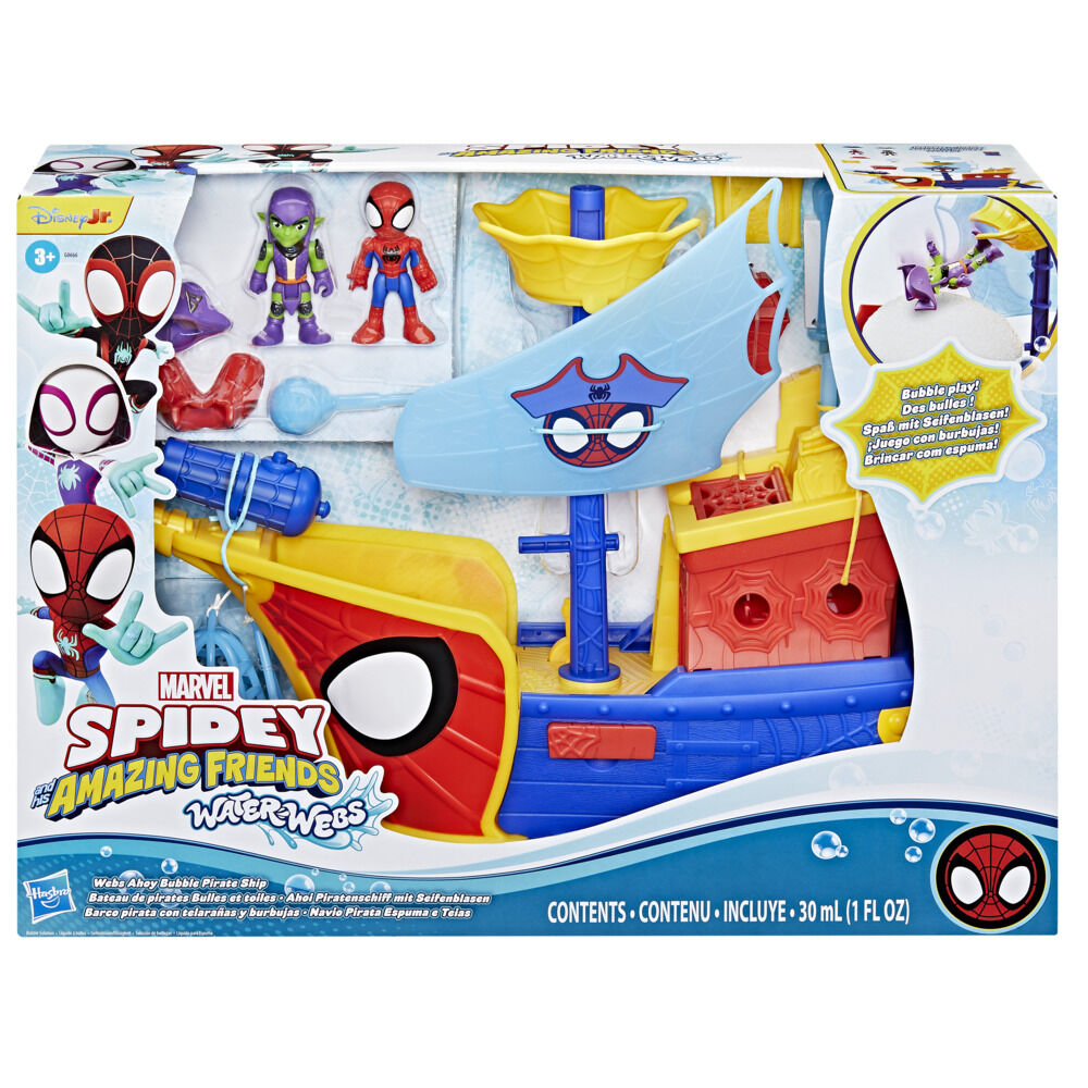 Marvel Spidey et ses Amis Extraordinaires Water-Webs Bateau de pirates Bulles et toiles