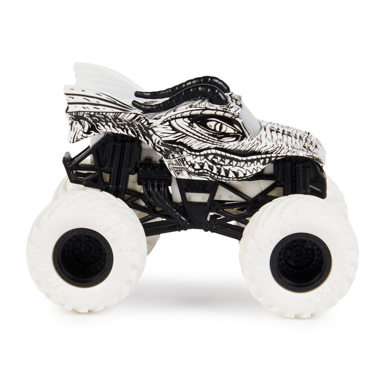 Monster Jam, Official Dragon Vs. Yeti Die-Cast Monster Trucks, 1:64 Scale
